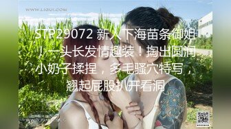 STP29072 新人下海苗条御姐！一头长发情趣装！掏出圆润小奶子揉捏，多毛骚穴特写，翘起屁股扒开看洞